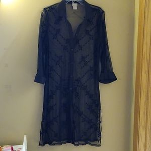 Chicos Sheer long blouse